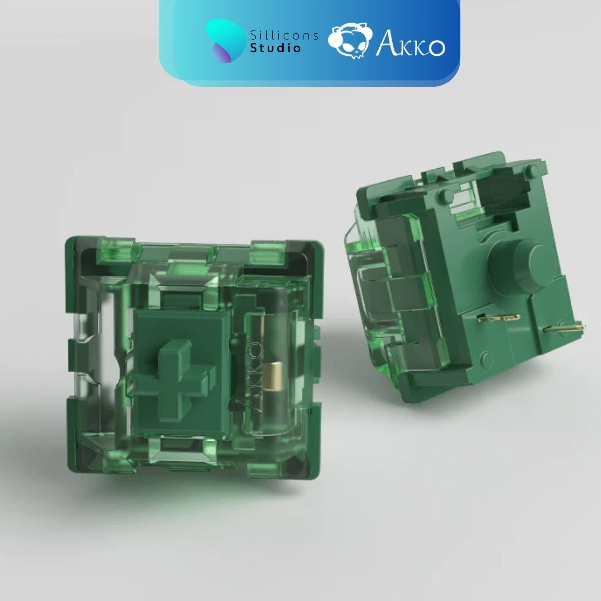 (45 ตัว) AKKO CS Matcha Green Switch Linear switch สวิตช์คีย์บอร์ด Mechanical Switch สำหรับ Mechanical Keyboard Switch