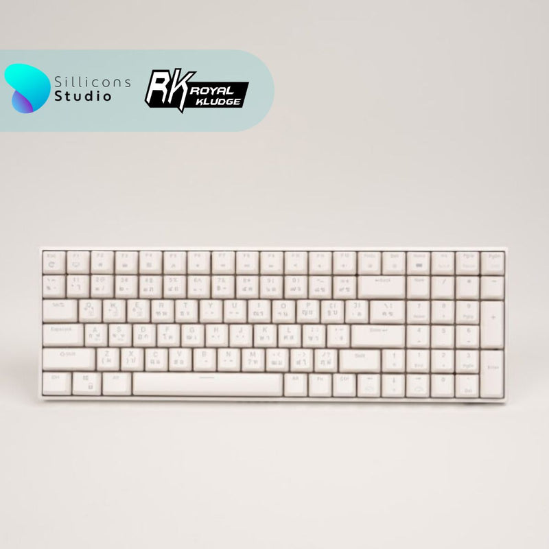 คีย์บอร์ด Royal Kludge RK100 คีย์ไทยไฟลอด Hotswap RGB Wireless 2.4g Bluetooth Mechanical Keyboard rk คีย์บอร์ดไร้สาย