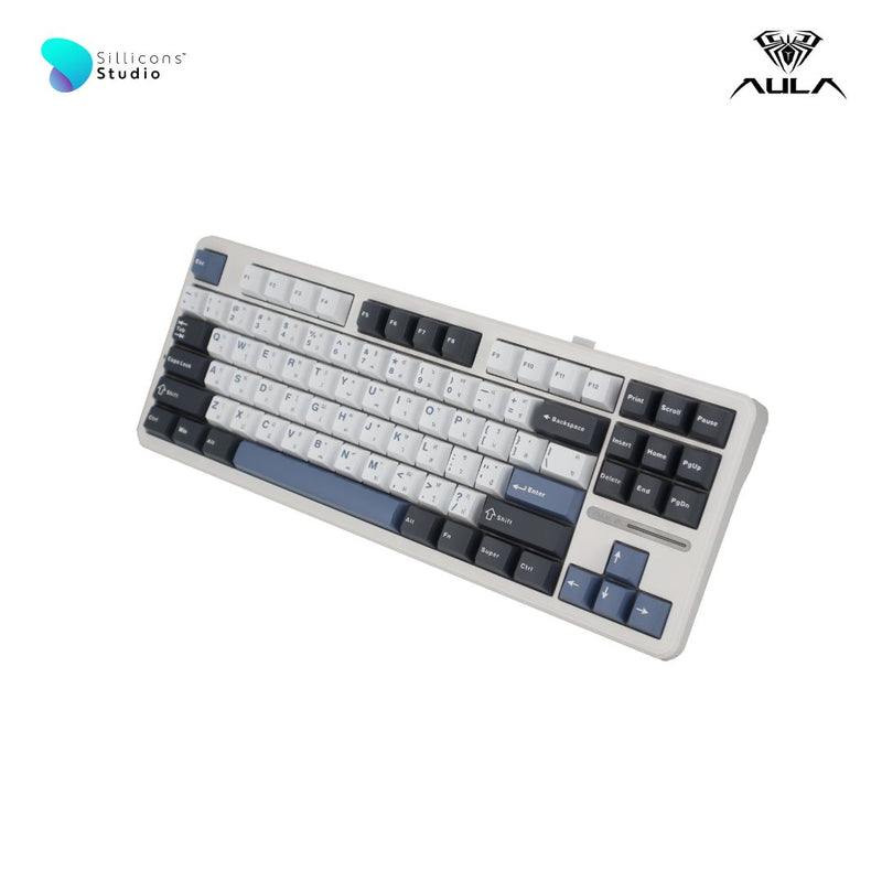 คีย์บอร์ดไร้สาย - AULA F87 Gasket Mechanical Keyboard คีย์ไทย รับประกัน 2 ปี